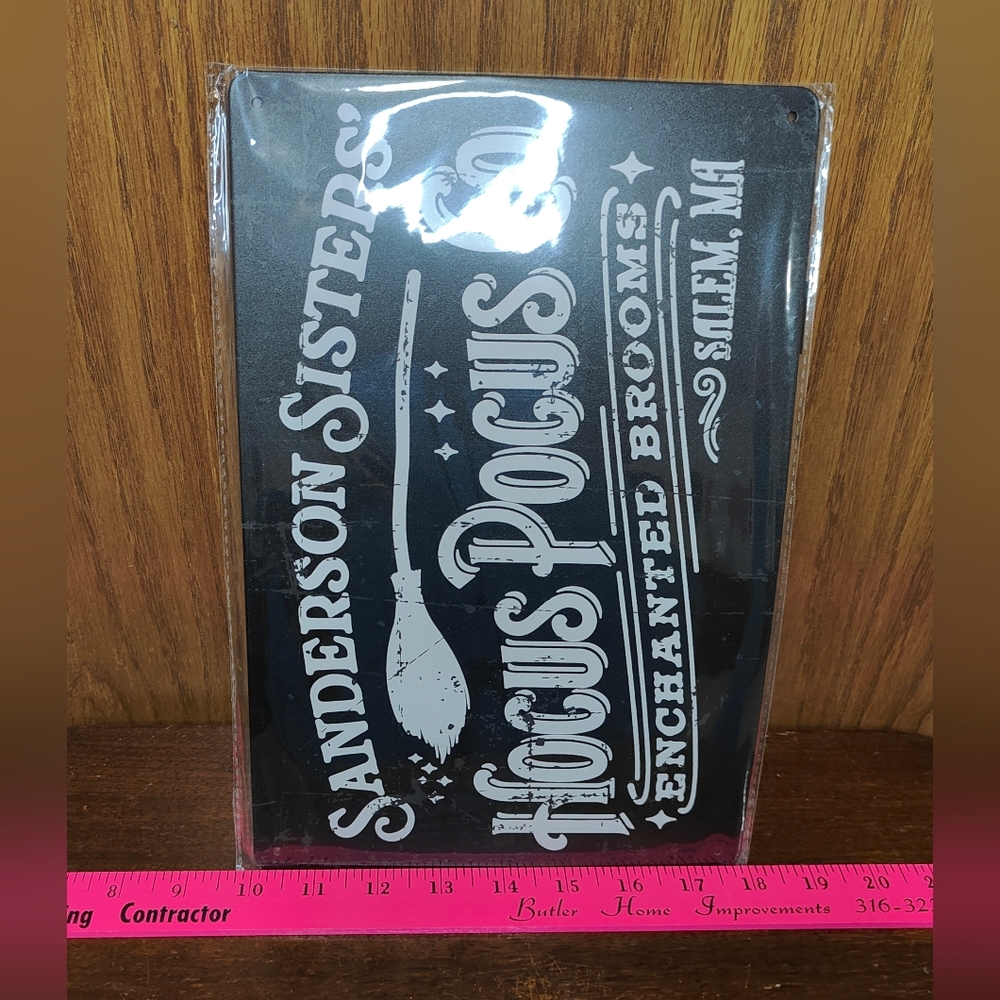 Metal Halloween Sign, 8x12 - Picture 4 of 4